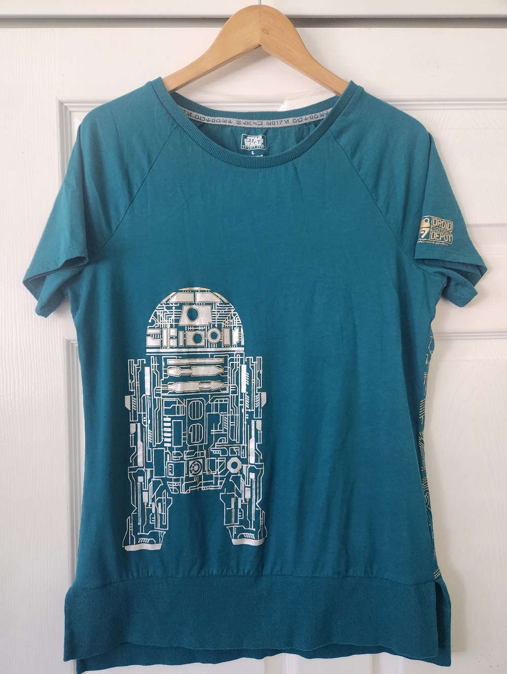 Disney Star Wars Teal R2-D2 Graphic Tee - Women's Large
